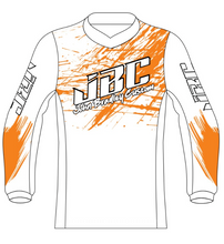 Load image into Gallery viewer, Orange White Machine BMX Jersey