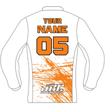 Load image into Gallery viewer, Orange White Machine BMX Jersey