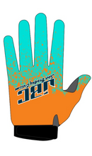 Load image into Gallery viewer, BMX Element Black, Orange & Green Gloves