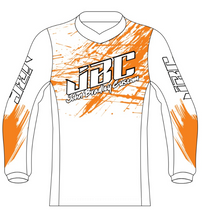 Load image into Gallery viewer, Orange White Machine BMX Jersey
