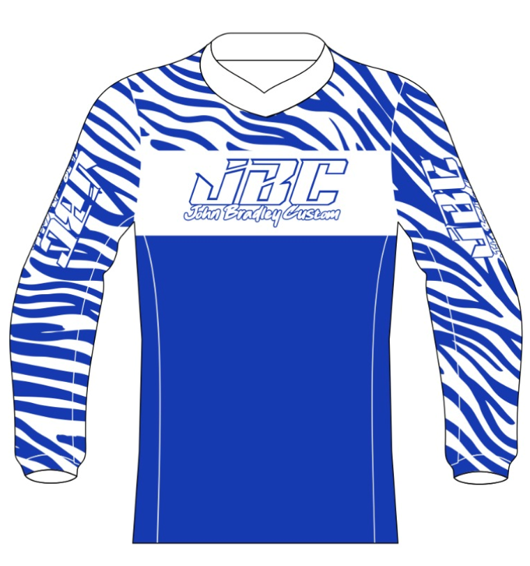 Blue Zebra Jersey